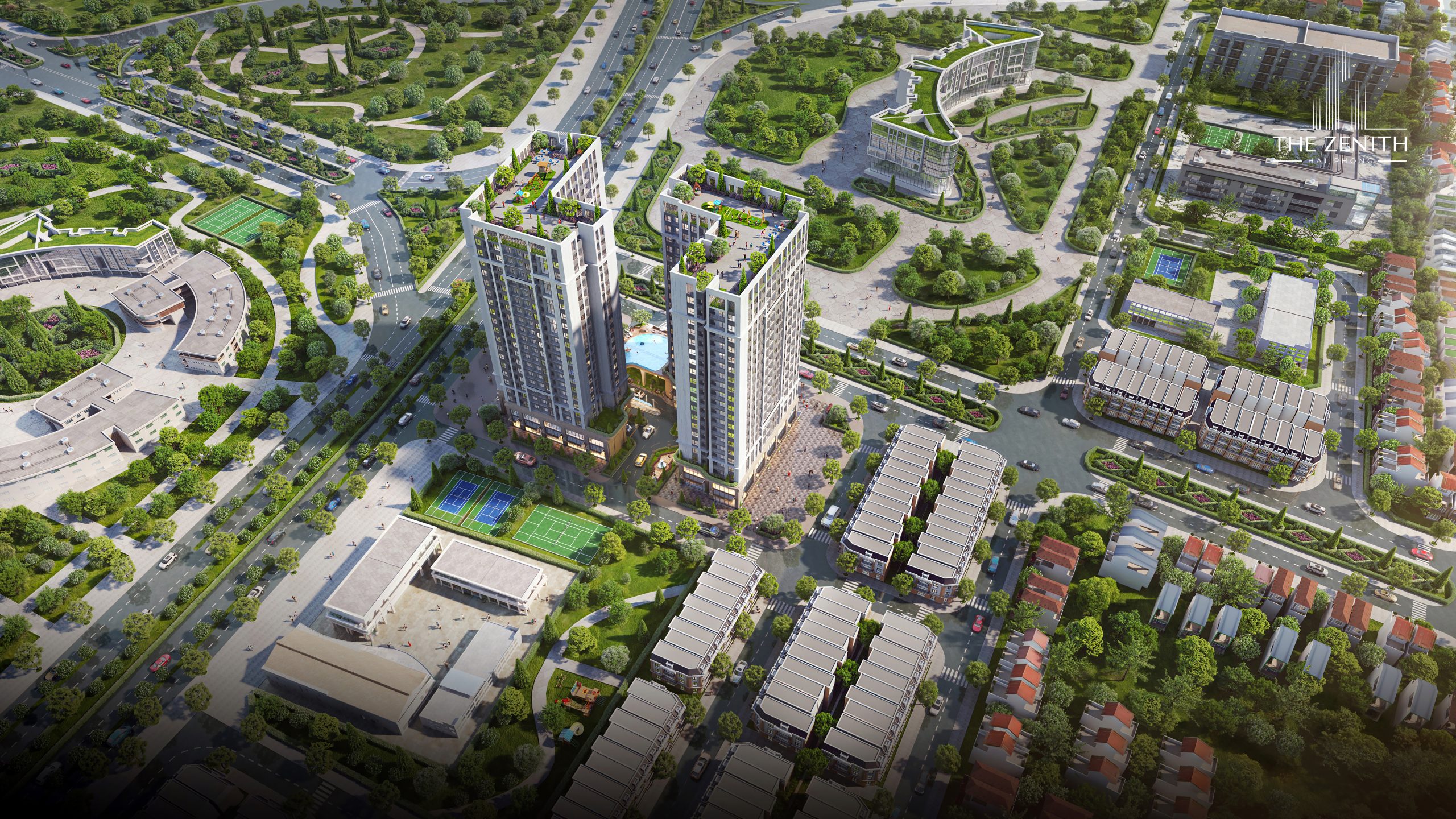 Phối cảnh tổng thể dự án The Zenith Hải Phòng